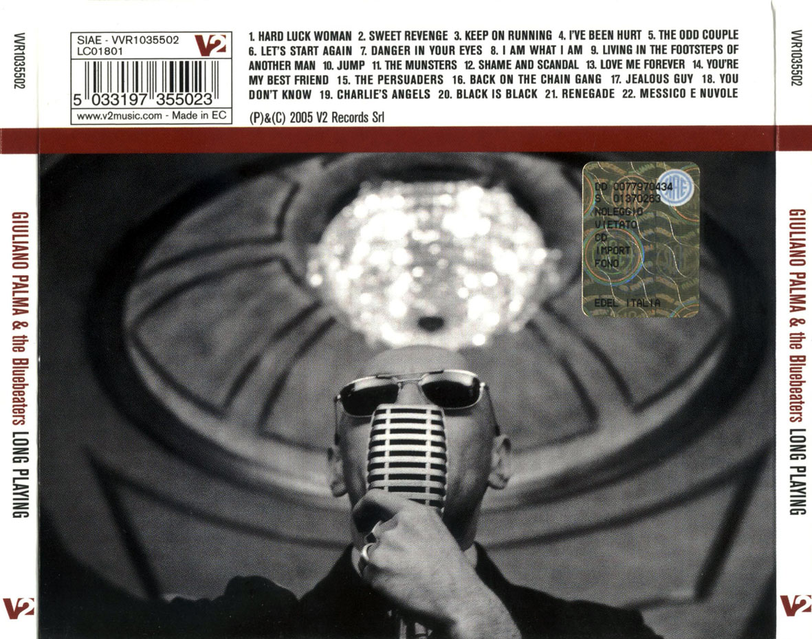 Cartula Trasera de Giuliano Palma & The Bluebeaters - Long Playing