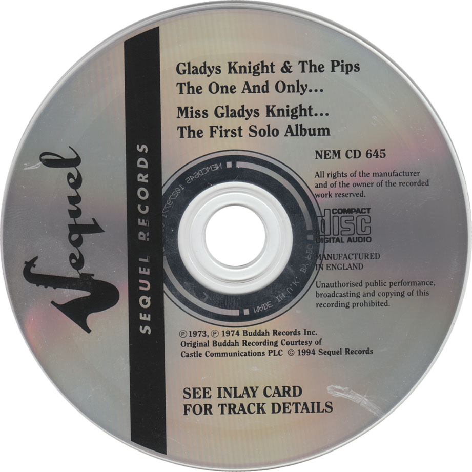 Cartula Cd de Gladys Knight & The Pips - The One And Only