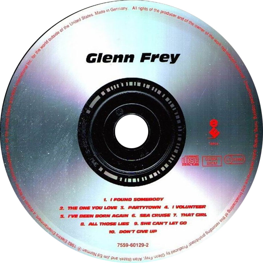 Cartula Cd de Glenn Frey - No Fun Aloud