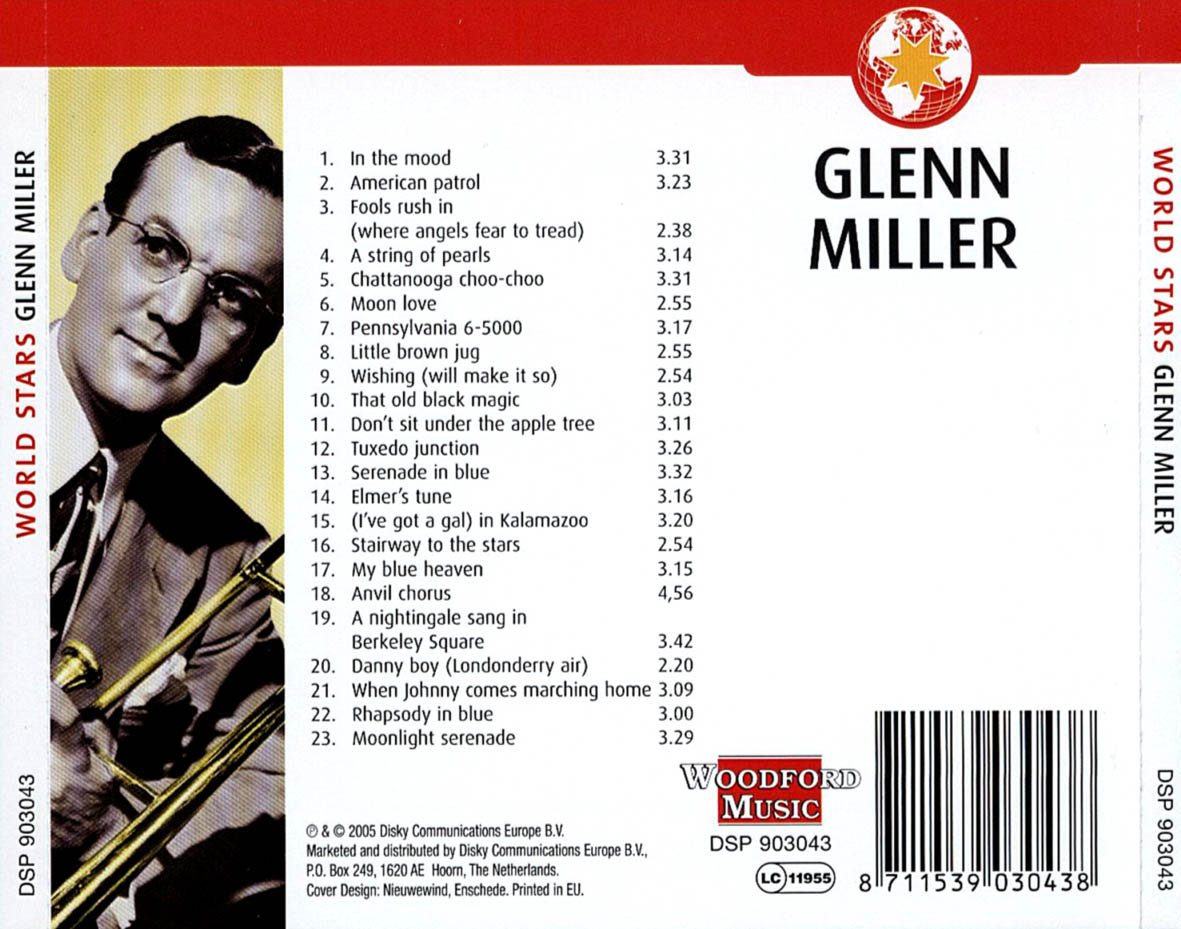 Cartula Trasera de Glenn Miller - World Stars