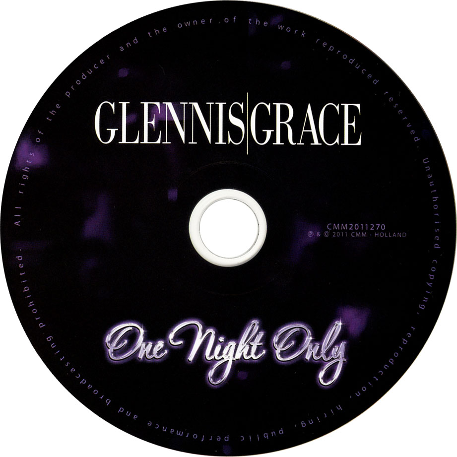 Cartula Cd de Glennis Grace - One Night Only