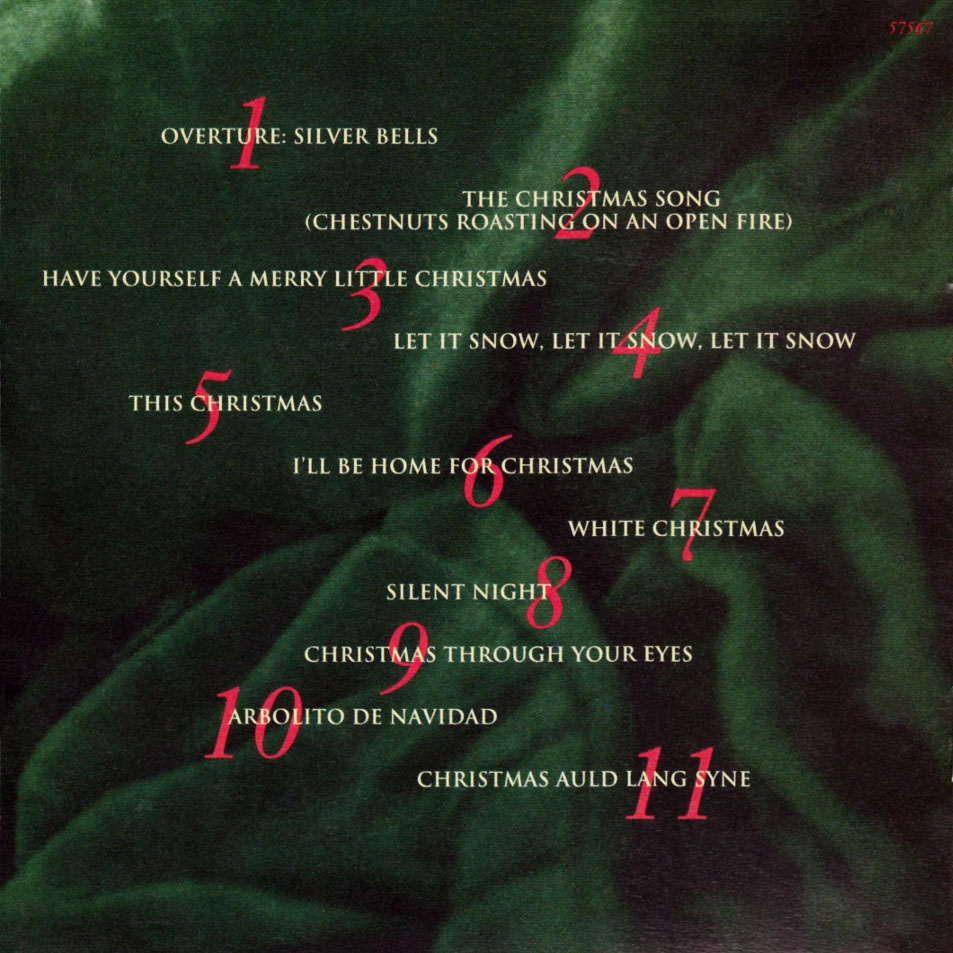 Cartula Interior Frontal de Gloria Estefan - Christmas Through Your Eyes