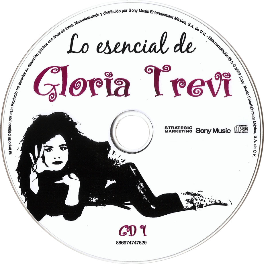 Cartula Cd1 de Gloria Trevi - Lo Esencial De Gloria Trevi