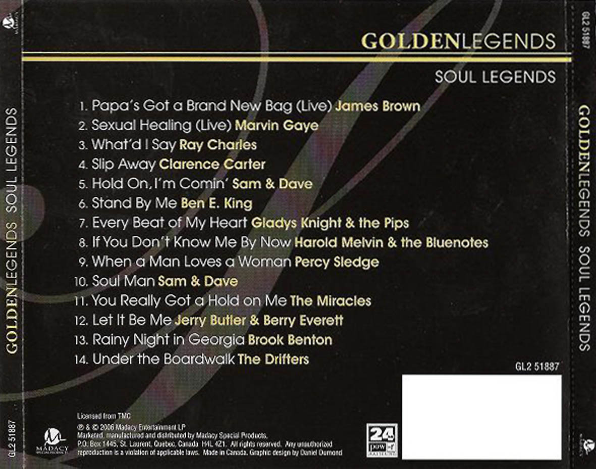 Cartula Trasera de Golden Legends Soul Legends