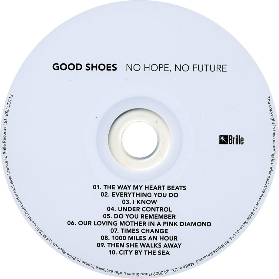 Cartula Cd de Good Shoes - No Hope, No Future