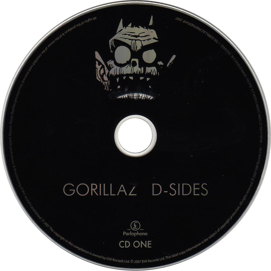 Cartula Cd1 de Gorillaz - D-Sides
