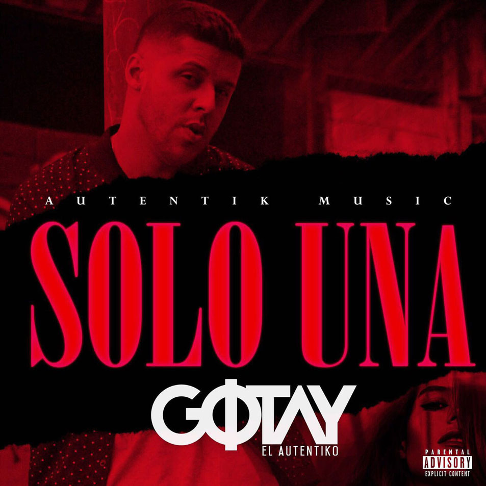 Cartula Frontal de Gotay El Autentiko - Solo Una (Cd Single)