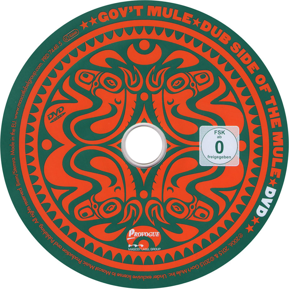 Cartula Dvd de Gov't Mule - Dub Side Of The Mule (Deluxe Edition)