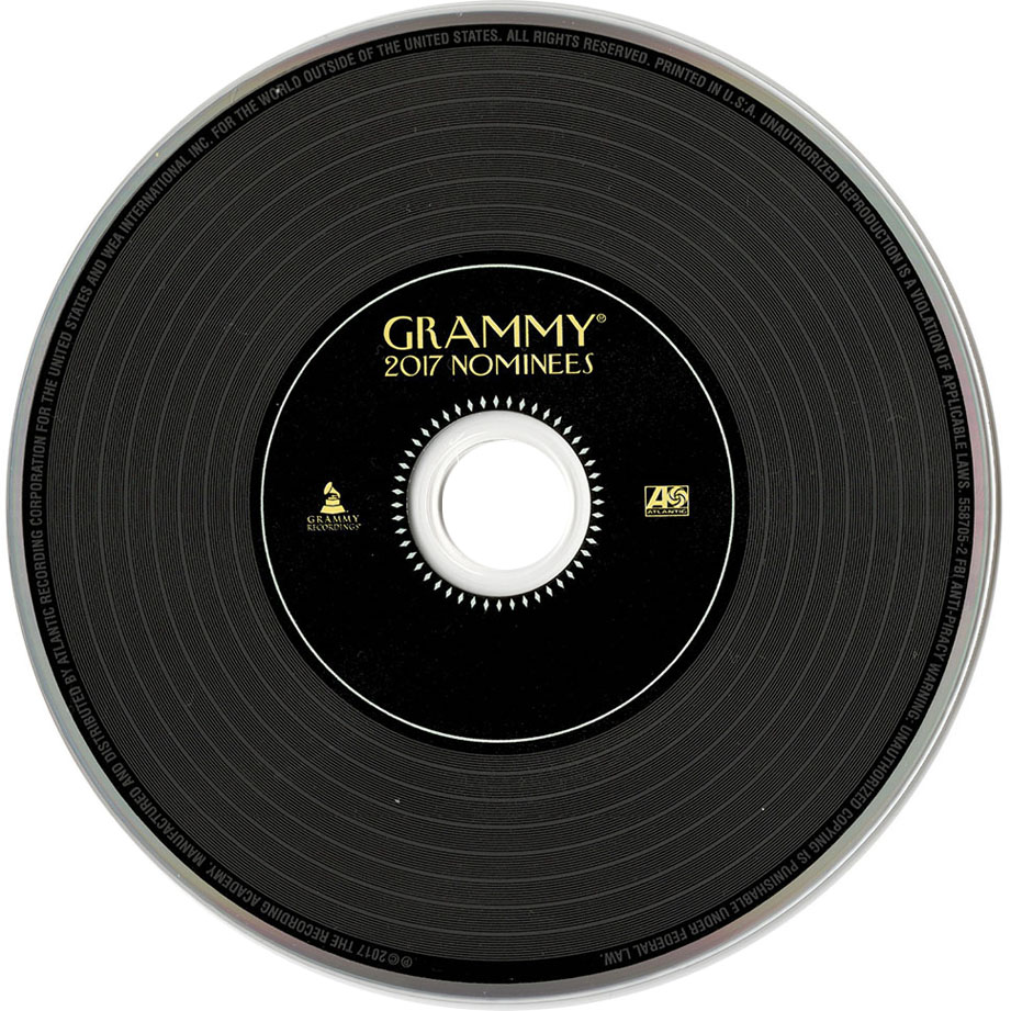 Cartula Cd de Grammy Nominees 2017