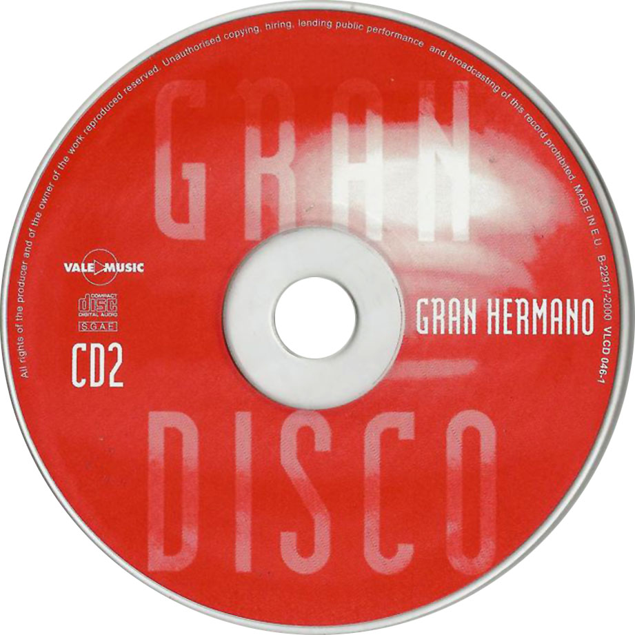 Cartula Cd2 de Gran Hermano 2000