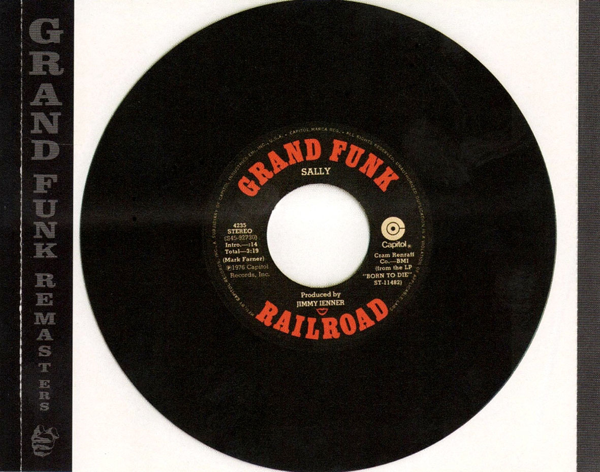 Cartula Interior Trasera de Grand Funk Railroad - Born To Die