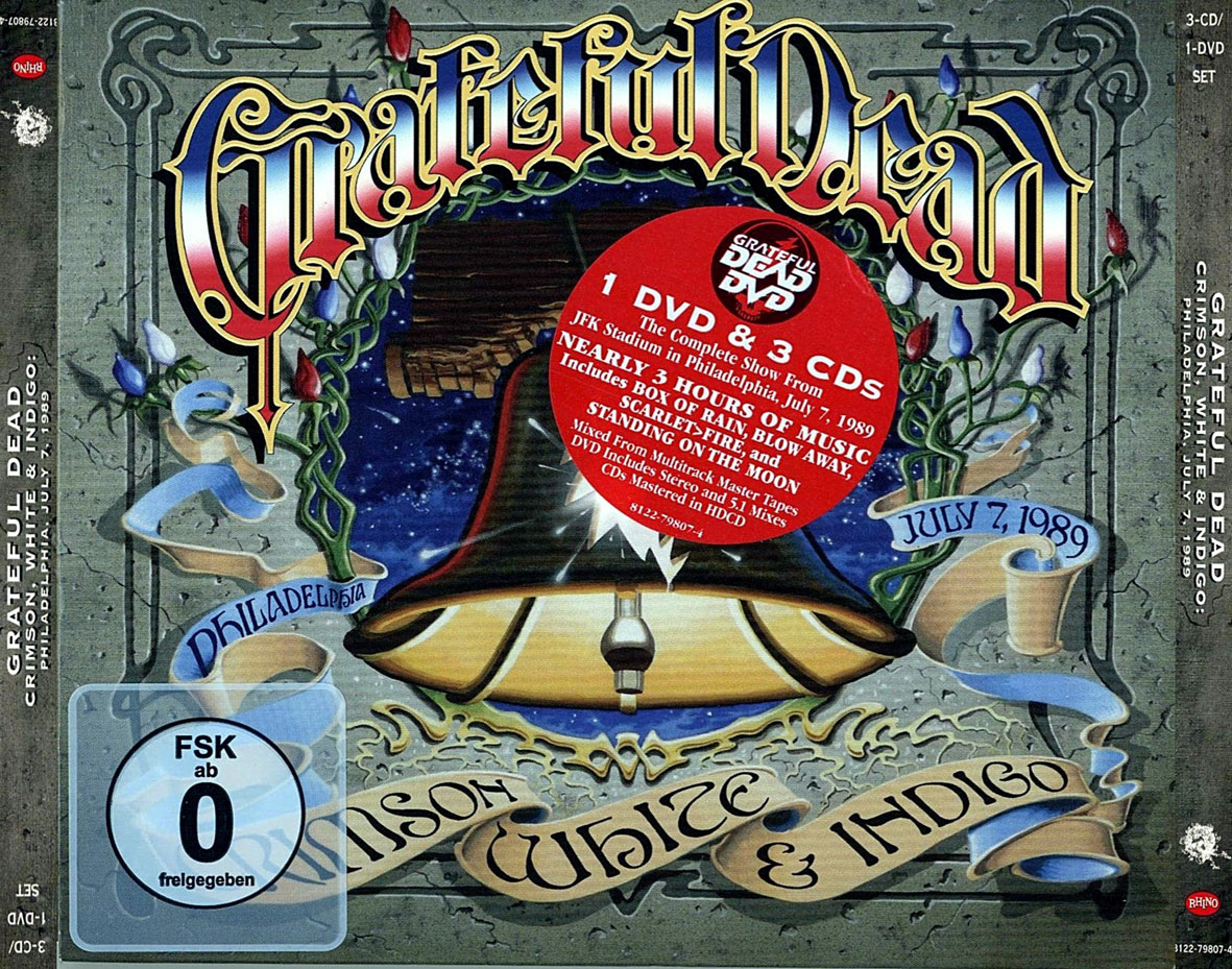 Cartula Frontal de Grateful Dead - Crimson, White & Indigo