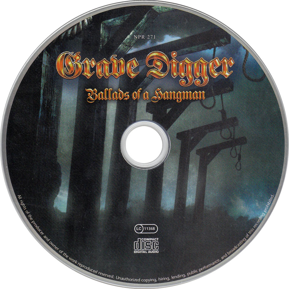 Cartula Cd de Grave Digger - Ballads Of A Hangman