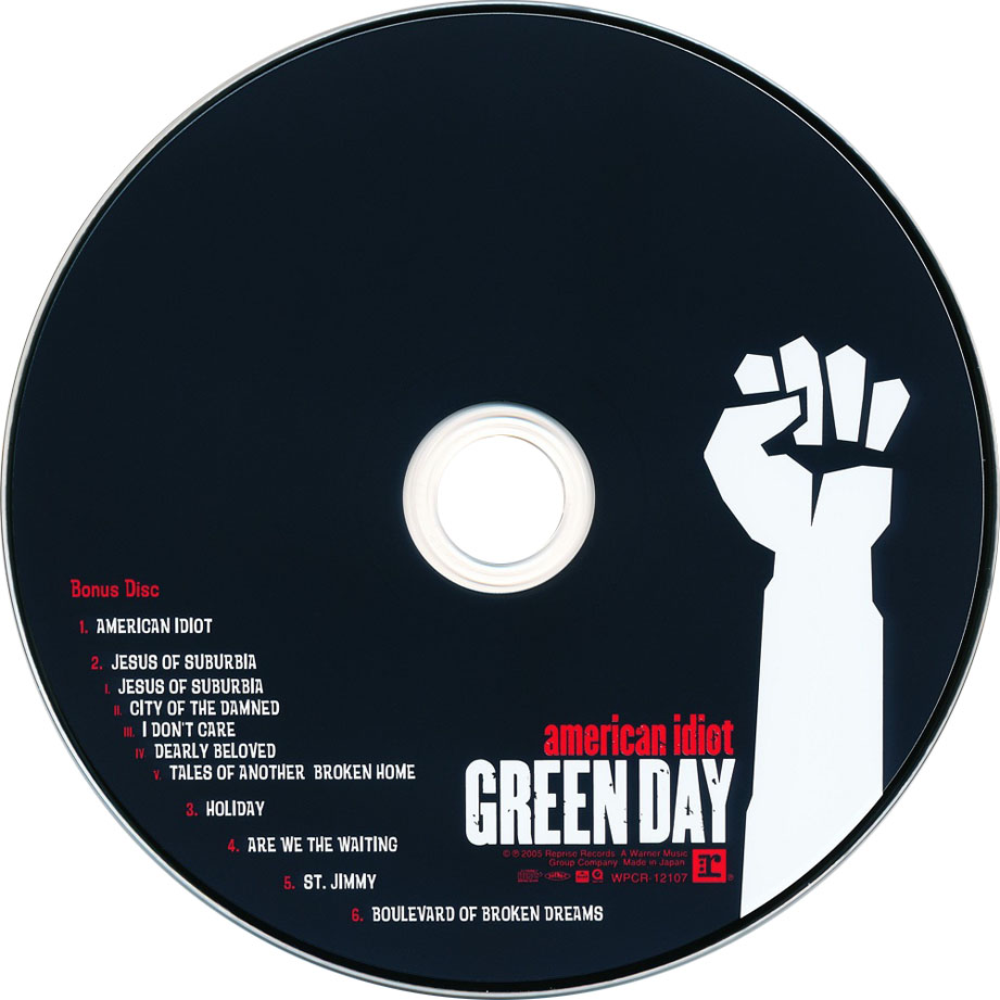 Cartula Cd2 de Green Day - American Idiot (Japan Edition)