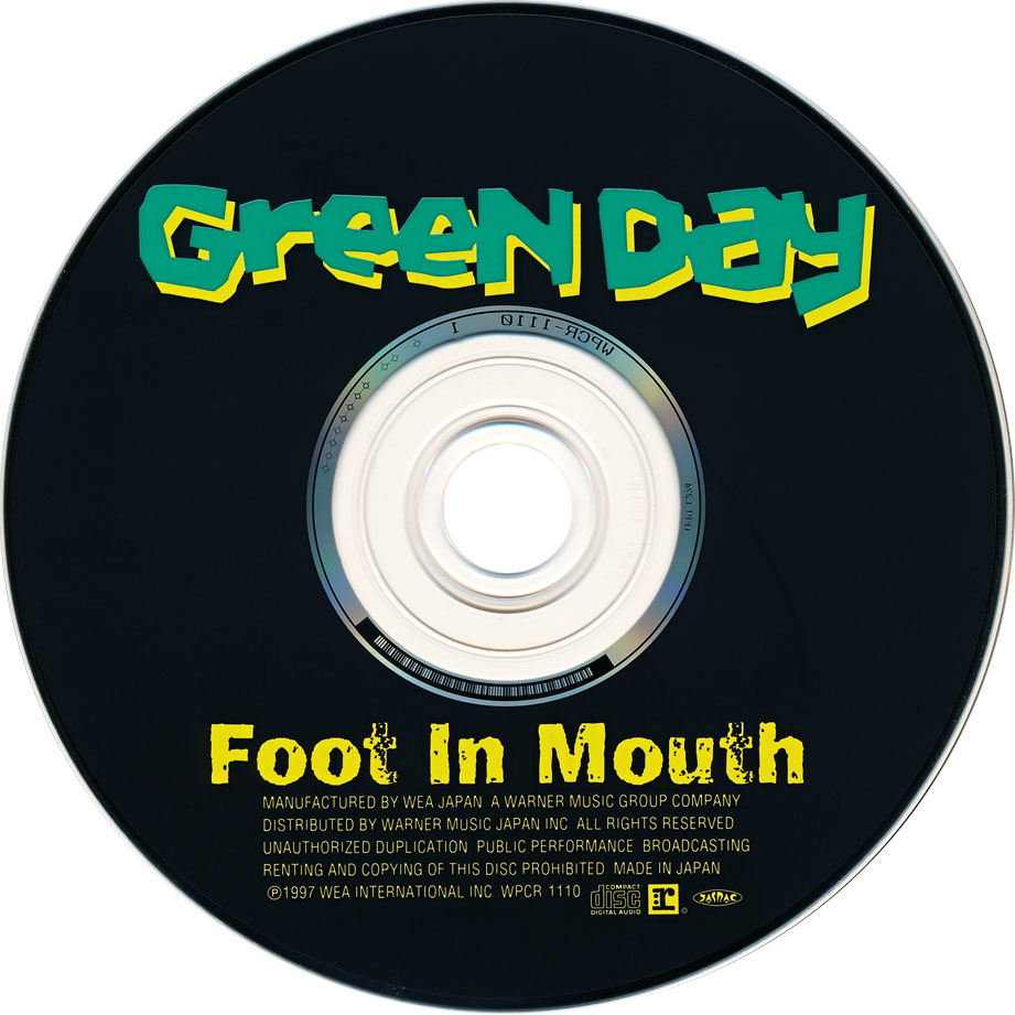 Cartula Cd de Green Day - Foot In Mouth