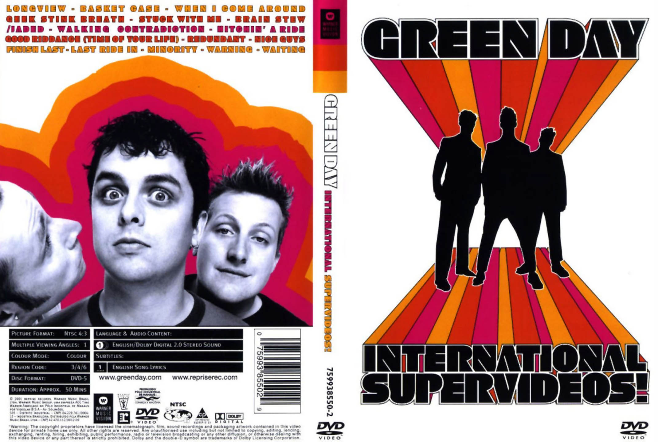 Cartula Caratula de Green Day - International Supervideos (Dvd)