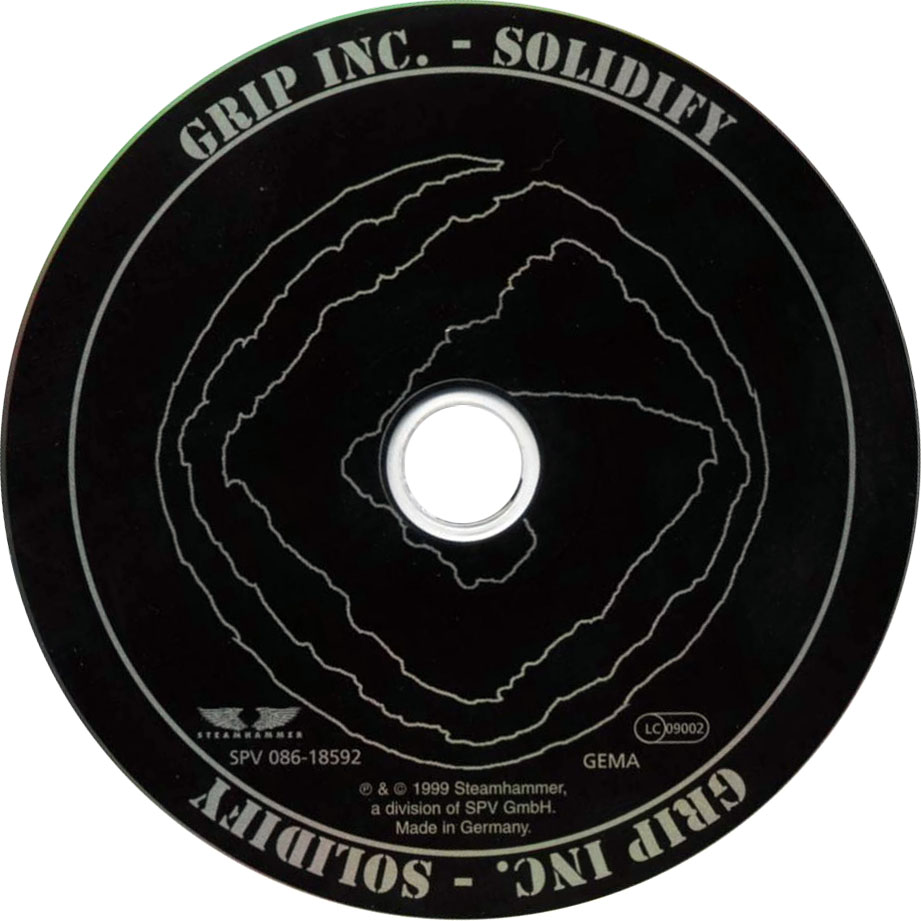 Cartula Cd de Grip Inc. - Solidify