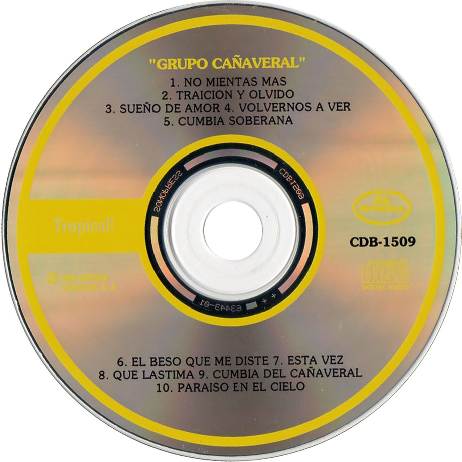 Cartula Cd de Grupo Caaveral - Volumen I: No Mientas Mas