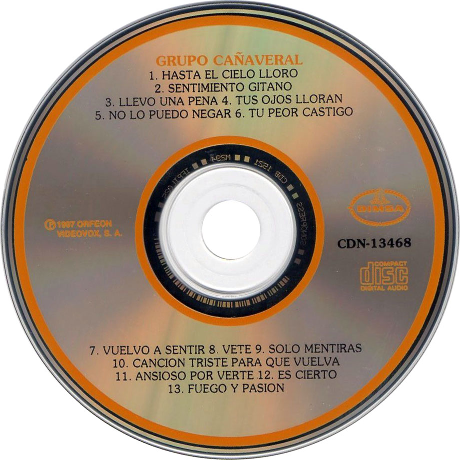 Cartula Cd de Grupo Caaveral - Volumen Ii: Hasta El Cielo Lloro