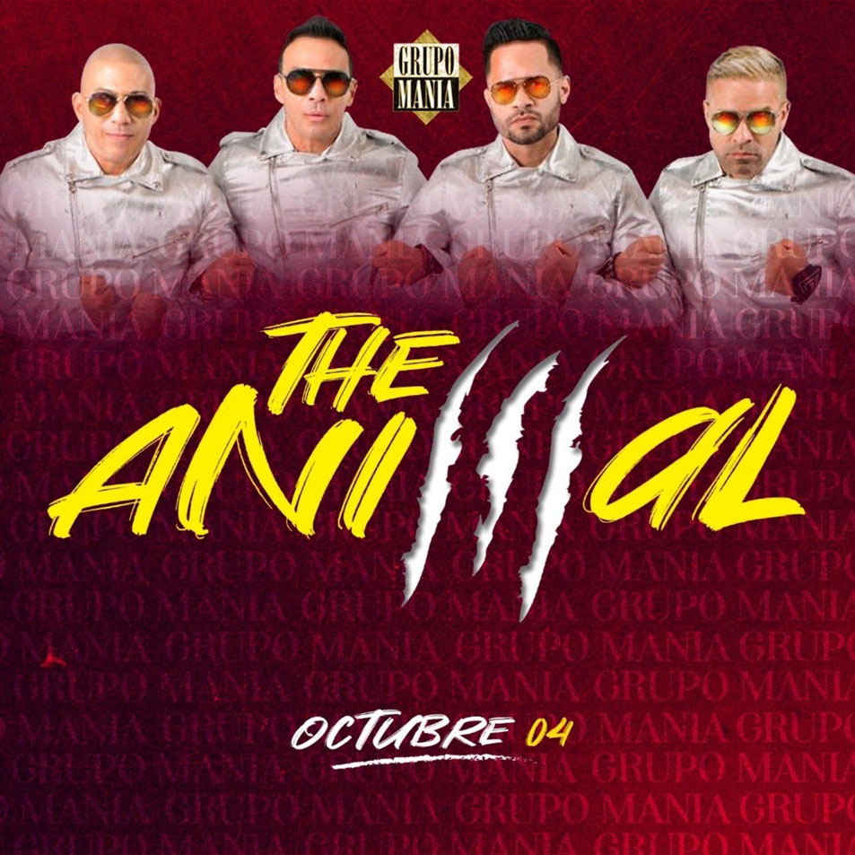 Cartula Frontal de Grupo Mania - El Animal (Cd Single)