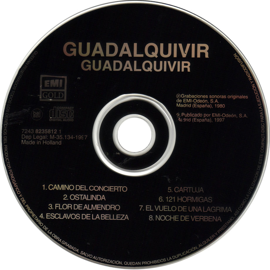 Cartula Cd de Guadalquivir - Camino Del Concierto