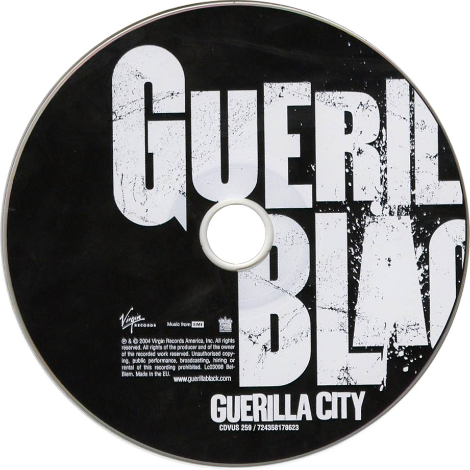 Cartula Cd de Guerilla Black - Guerilla City