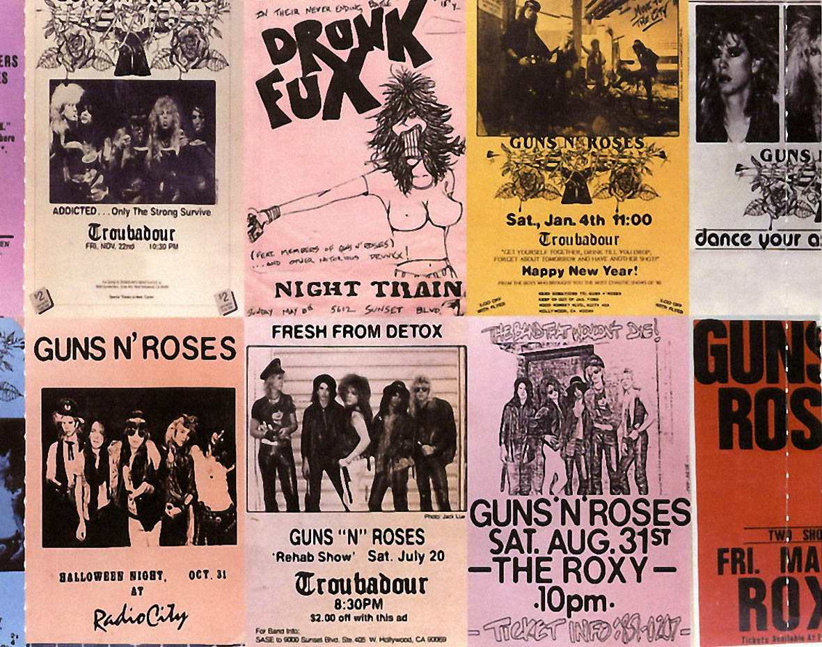 Cartula Interior Trasera de Guns N' Roses - Live Era '87 '93