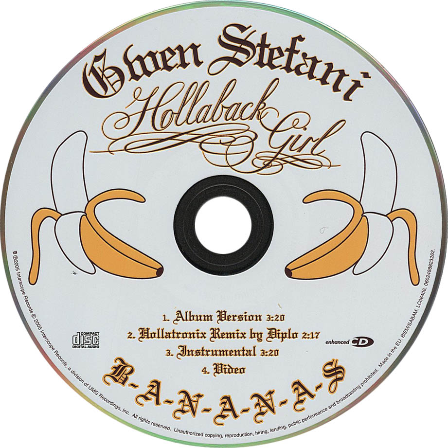 Cartula Cd de Gwen Stefani - Hollaback Girl (Cd Single)
