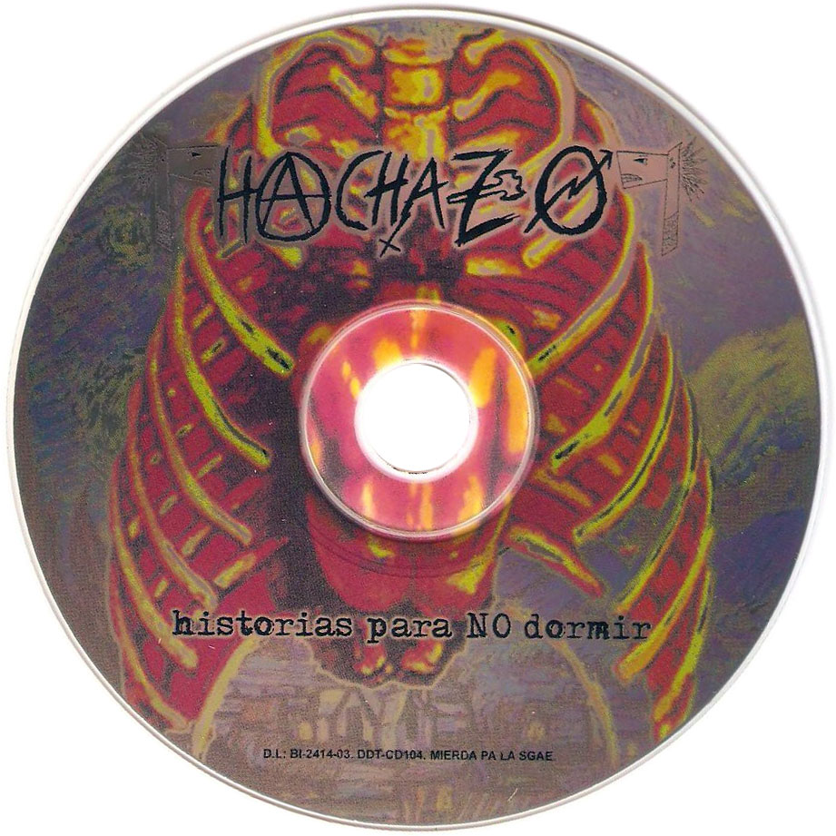 Cartula Cd de Hachazo - Historias Para No Dormir