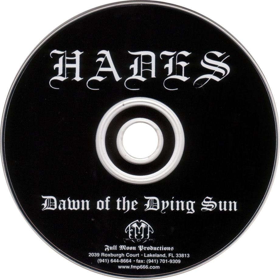 Cartula Cd de Hades - The Dawn Of The Dying Sun