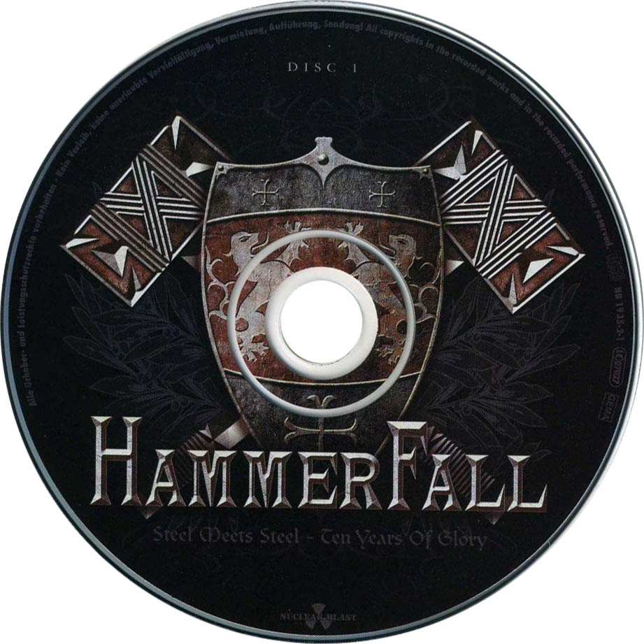 Cartula Cd1 de Hammerfall - Steel Meets Steel - Ten Years Of Glory