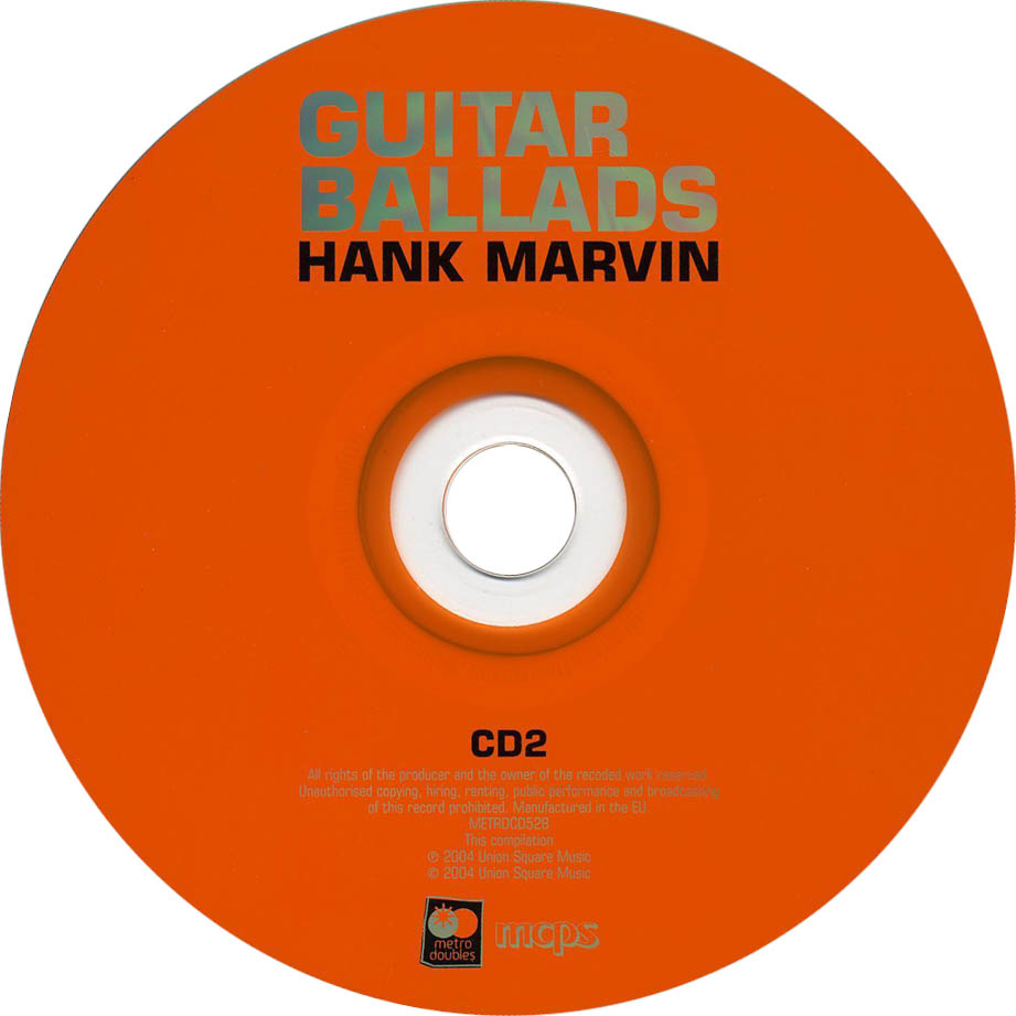 Cartula Cd2 de Hank Marvin - Guitar Ballads