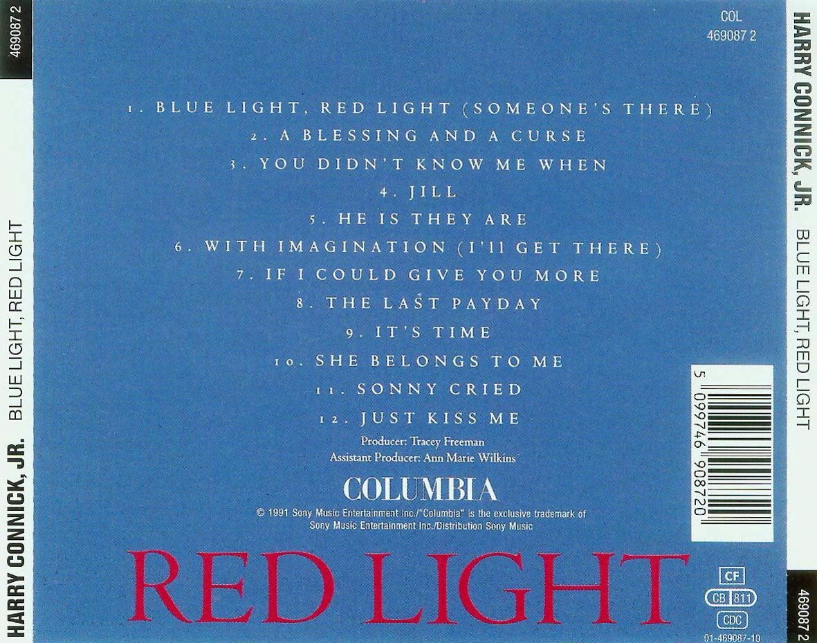 Cartula Trasera de Harry Connick Jr. - Blue Light, Red Light