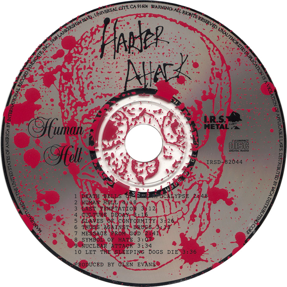 Cartula Cd de Harter Attack - Human Hell