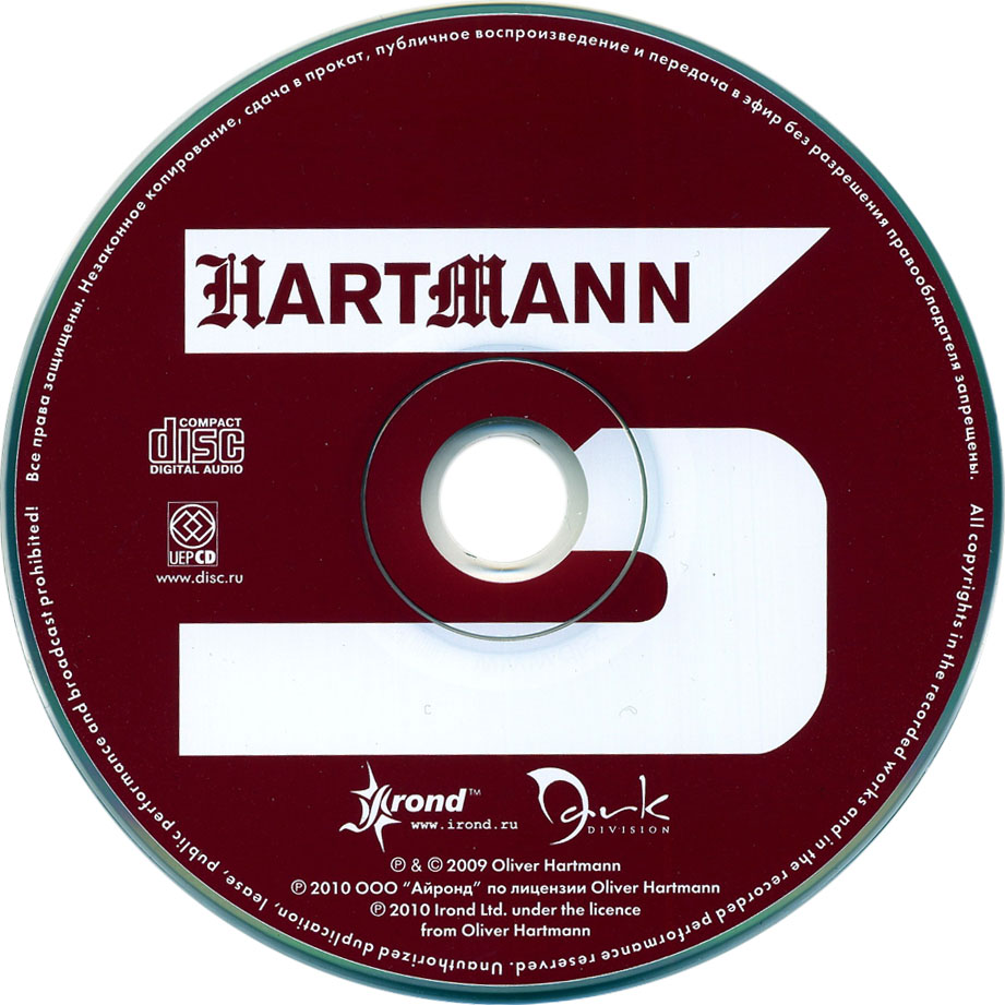 Cartula Cd de Hartmann - 3