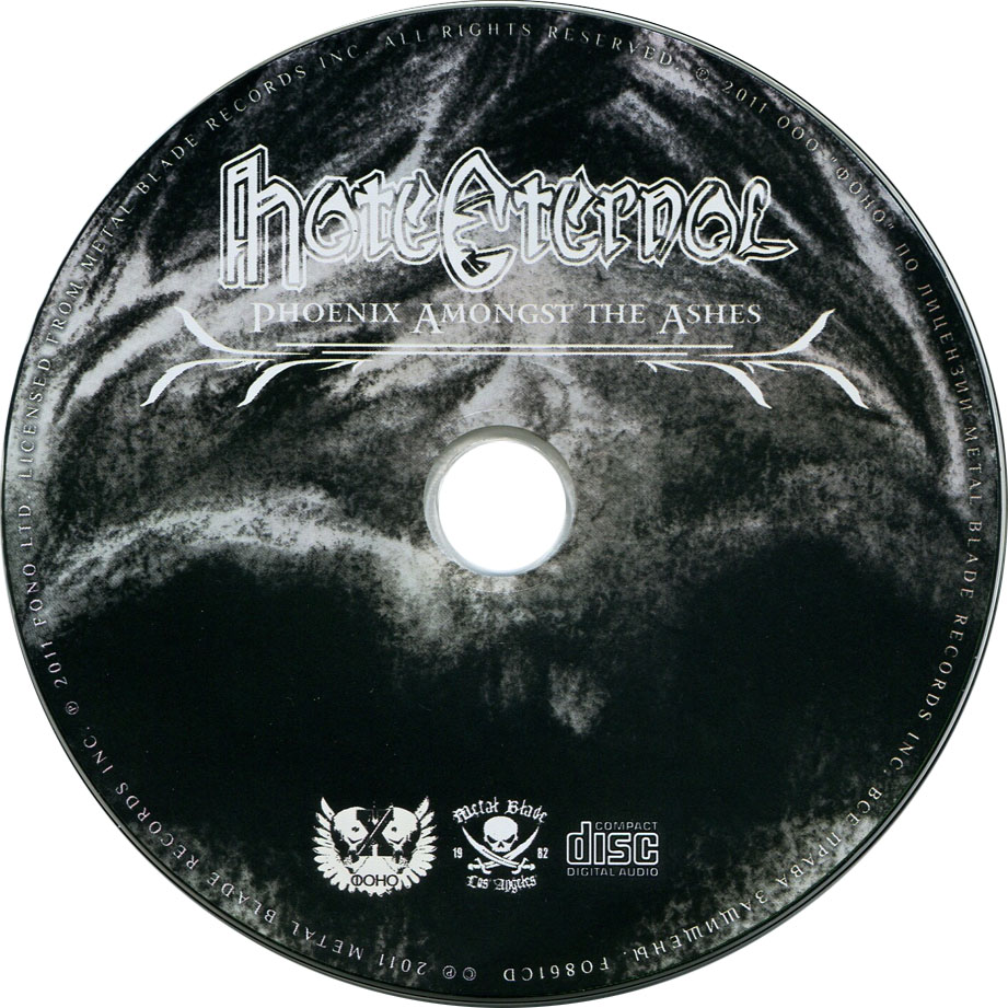 Cartula Cd de Hate Eternal - Phoenix Amongst The Ashes