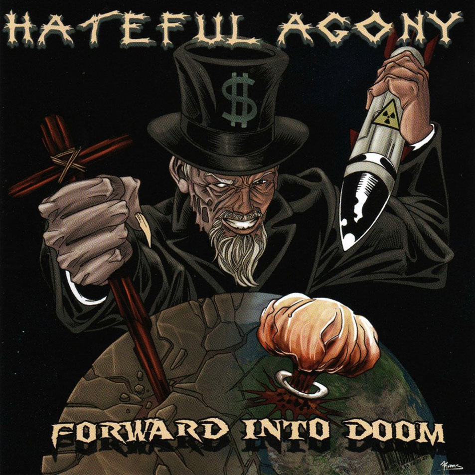 Cartula Frontal de Hateful Agony - Forward Into Doom