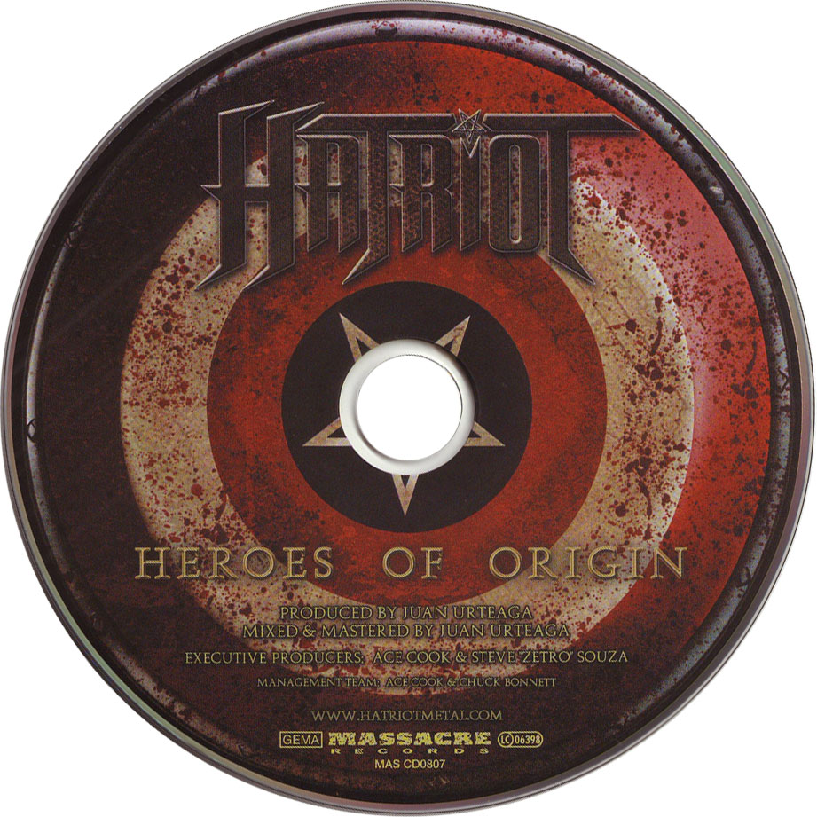 Cartula Cd de Hatriot - Heroes Of Origin