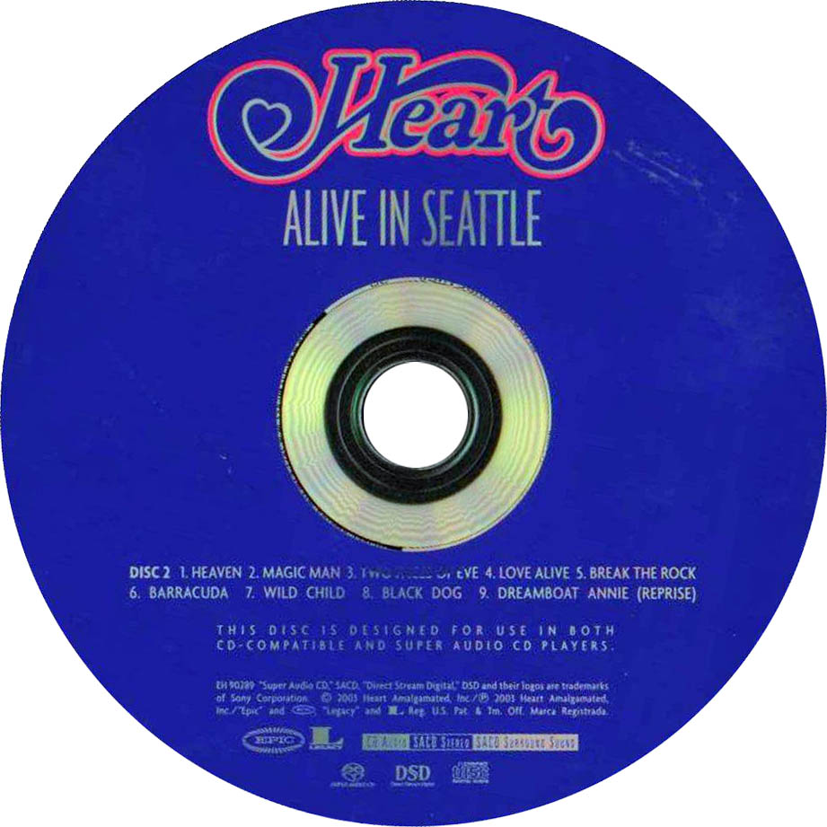 Cartula Cd2 de Heart - Alive In Seattle
