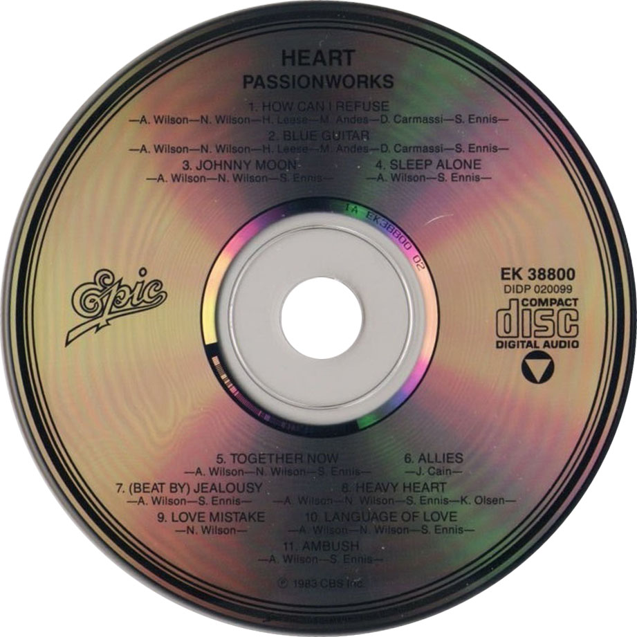 Cartula Cd de Heart - Passionworks