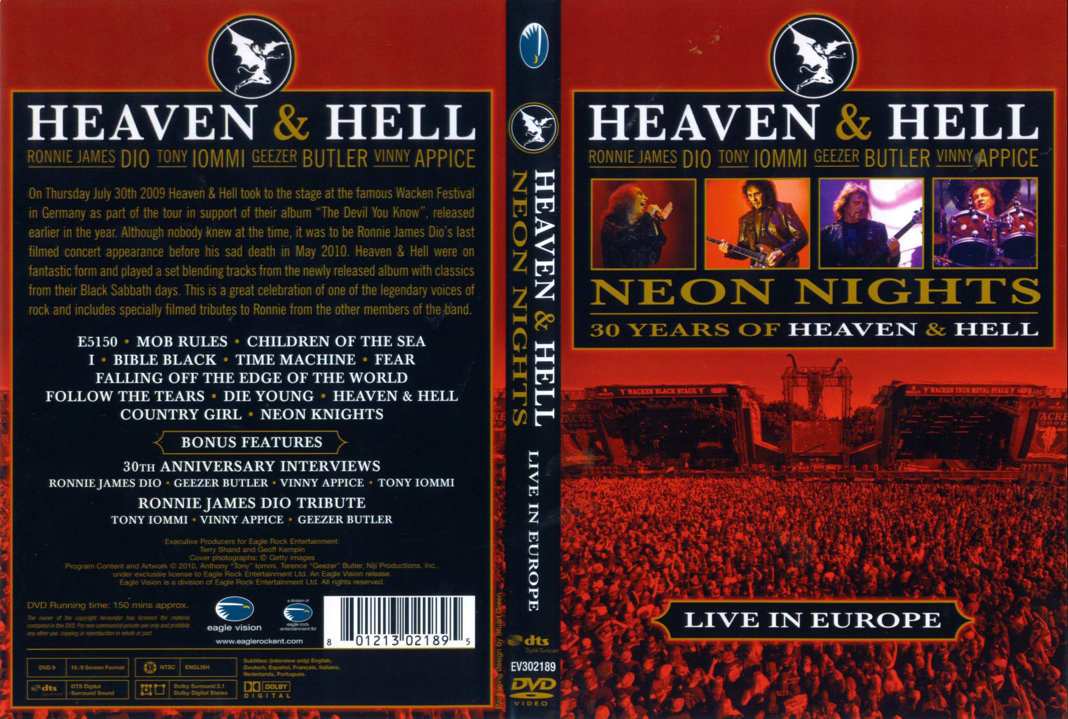 Cartula Caratula de Heaven & Hell - Neon Nights: 30 Years Of Heaven & Hell (Dvd)