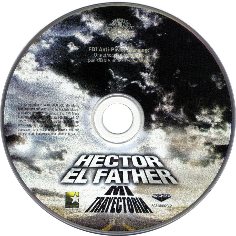 Cartula Cd de Hector El Father - Mi Trayectoria