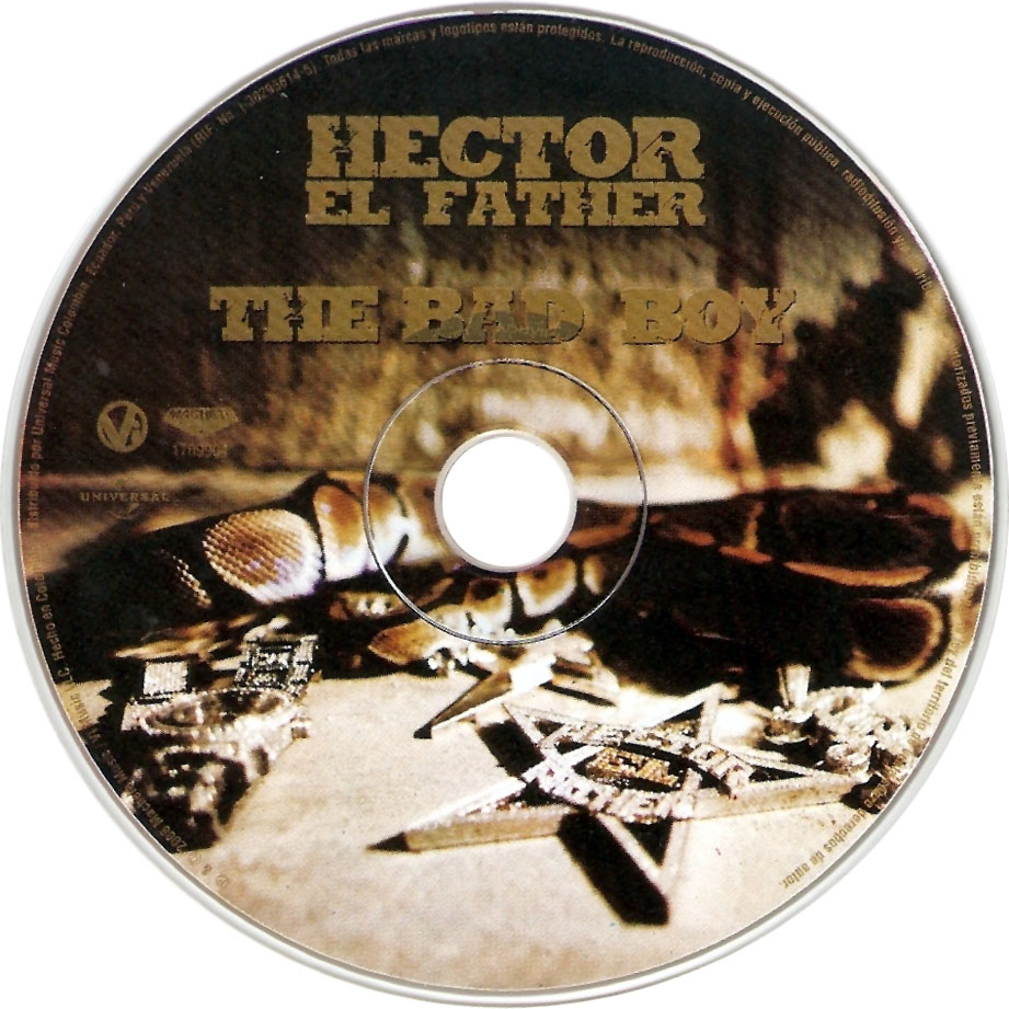 Cartula Cd de Hector El Father - The Bad Boy