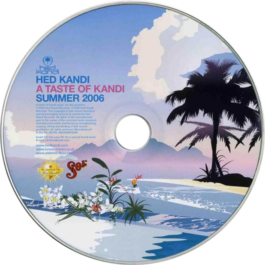 Cartula Cd de Hed Kandi A Taste Of Kandi Summer 2006