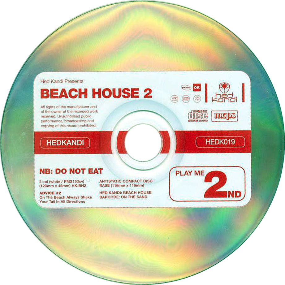 Cartula Cd2 de Hed Kandi Beach House 2