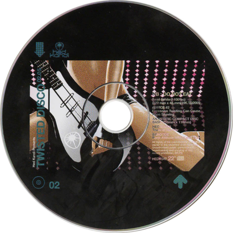 Cartula Cd2 de Hed Kandi Twisted Disco 02.05