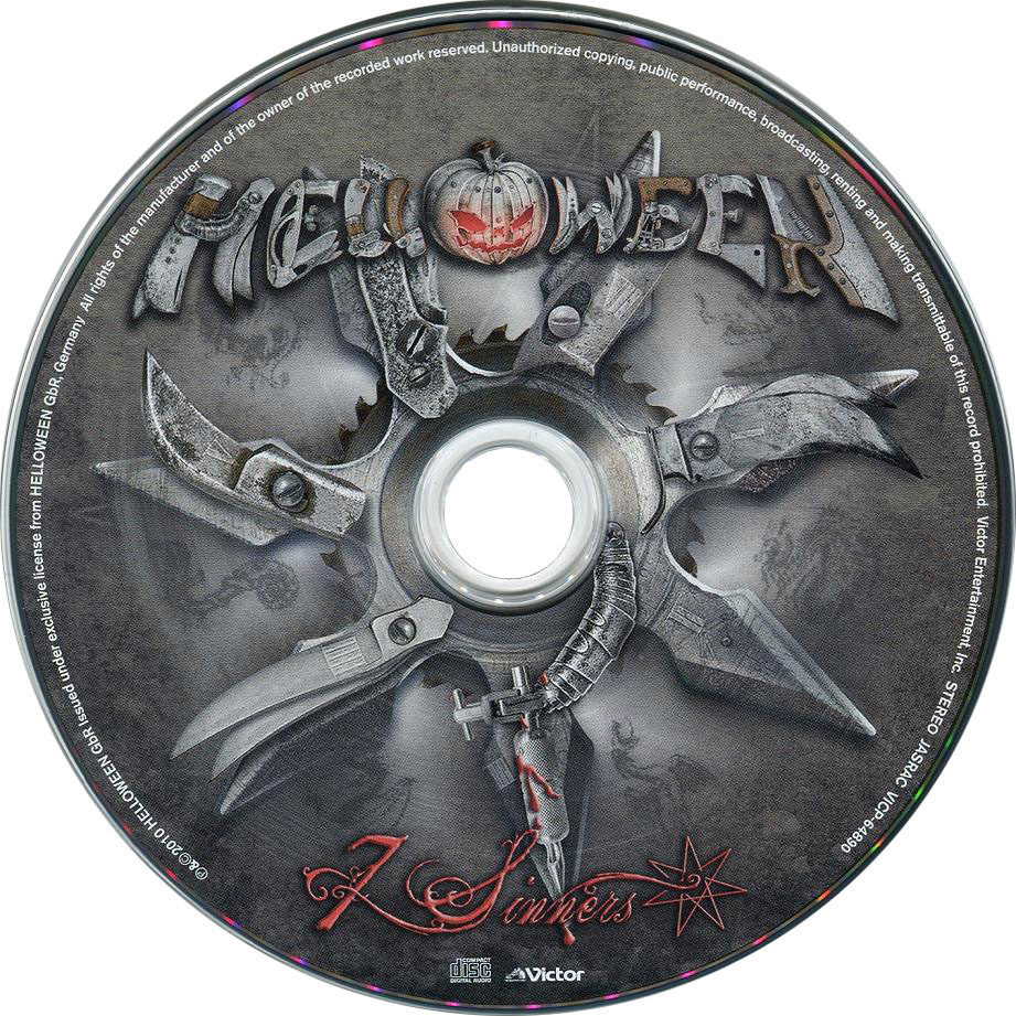 Cartula Cd de Helloween - 7 Sinners
