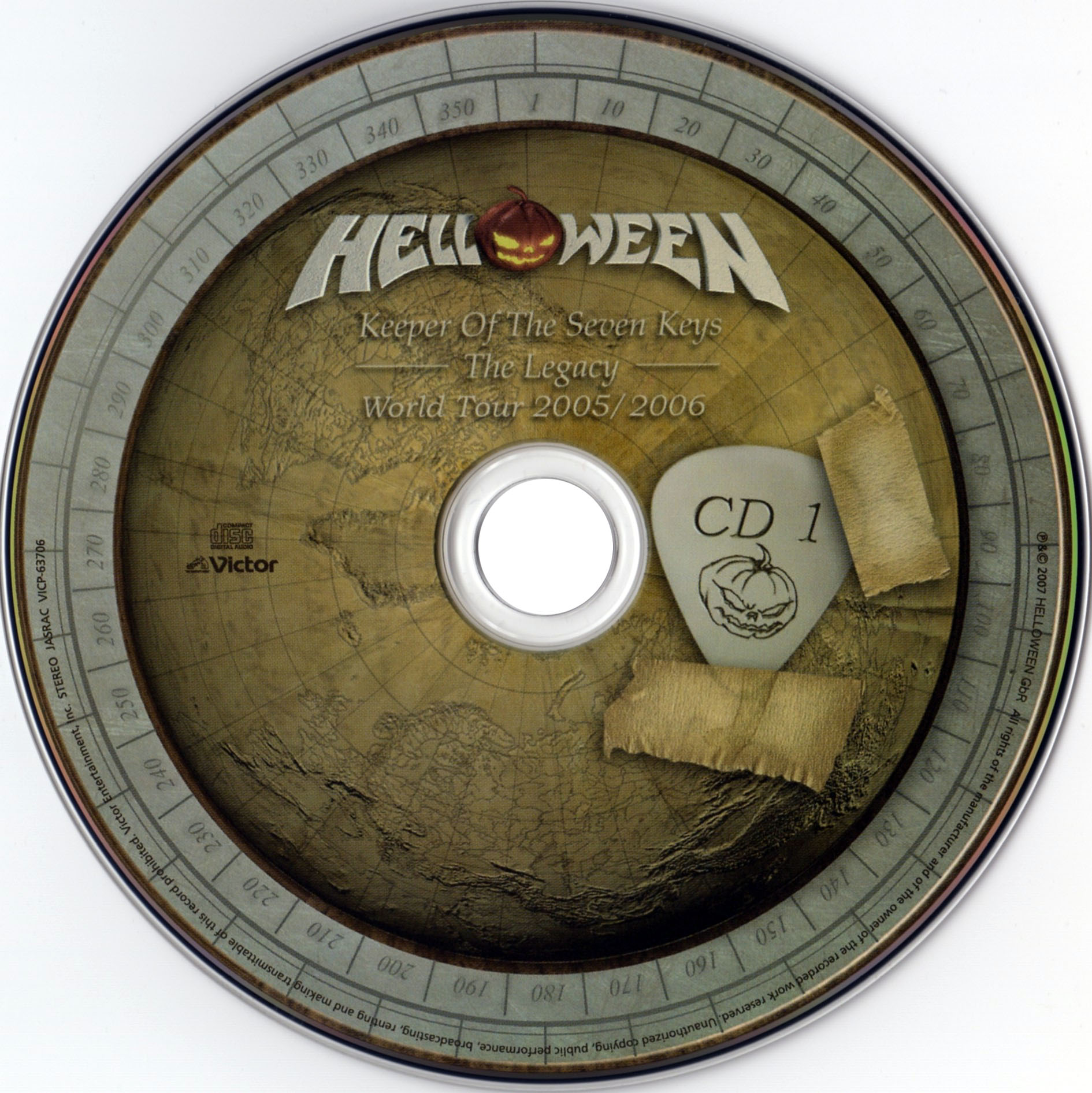 Cartula Cd1 de Helloween - Keeper Of The Seven Keys The Legacy World Tour 2005/2006