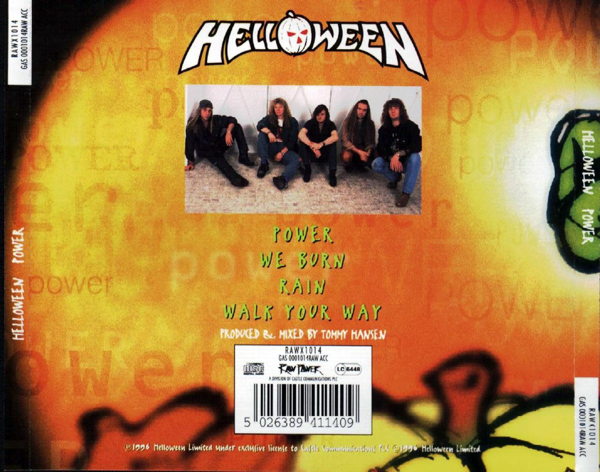Cartula Trasera de Helloween - Power (Cd Single)