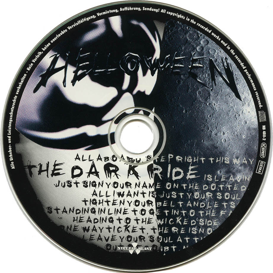 Cartula Cd de Helloween - The Dark Ride